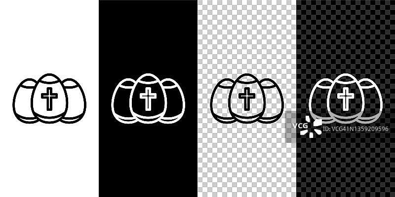 复活节彩蛋图标矢量素材图片素材