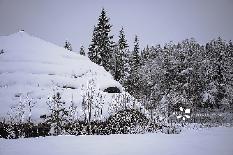 雪与自然之美图片素材