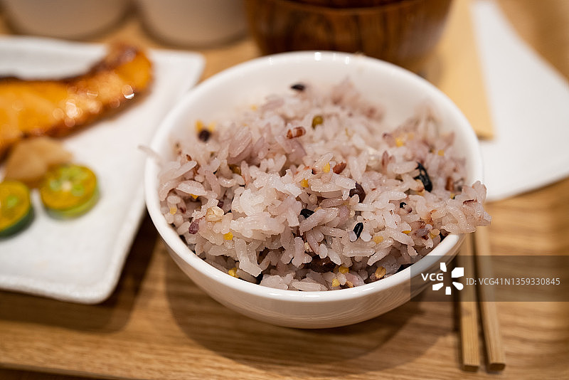 日式杂粮饭图片素材