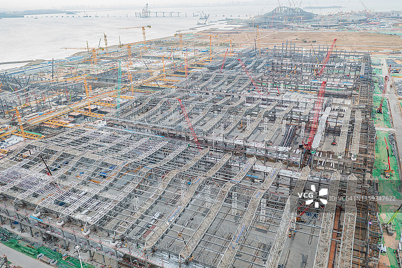 在建的新城区图片素材