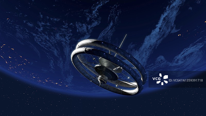 太空酒店艺术画图片素材