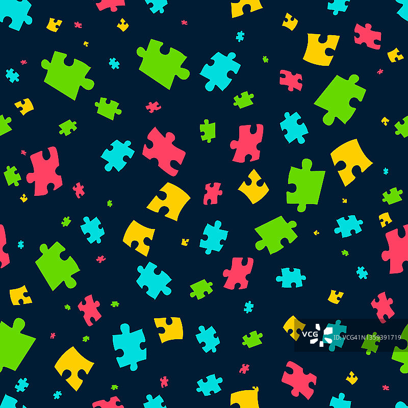 自闭症概念插画图片素材