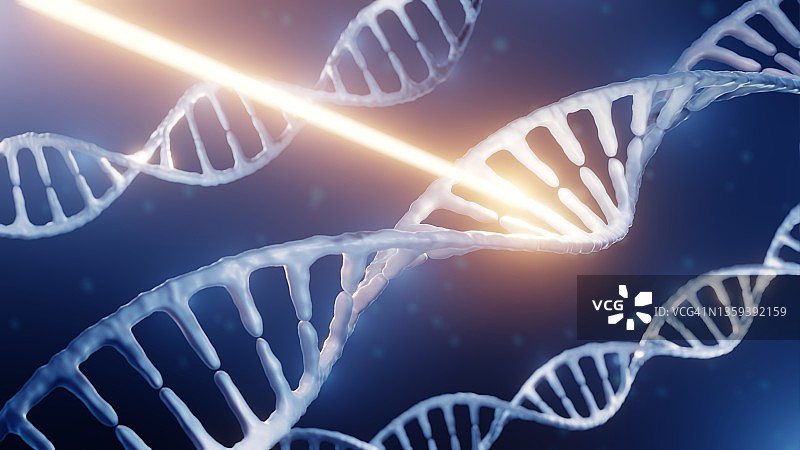 辐射下的DNA概念插图图片素材