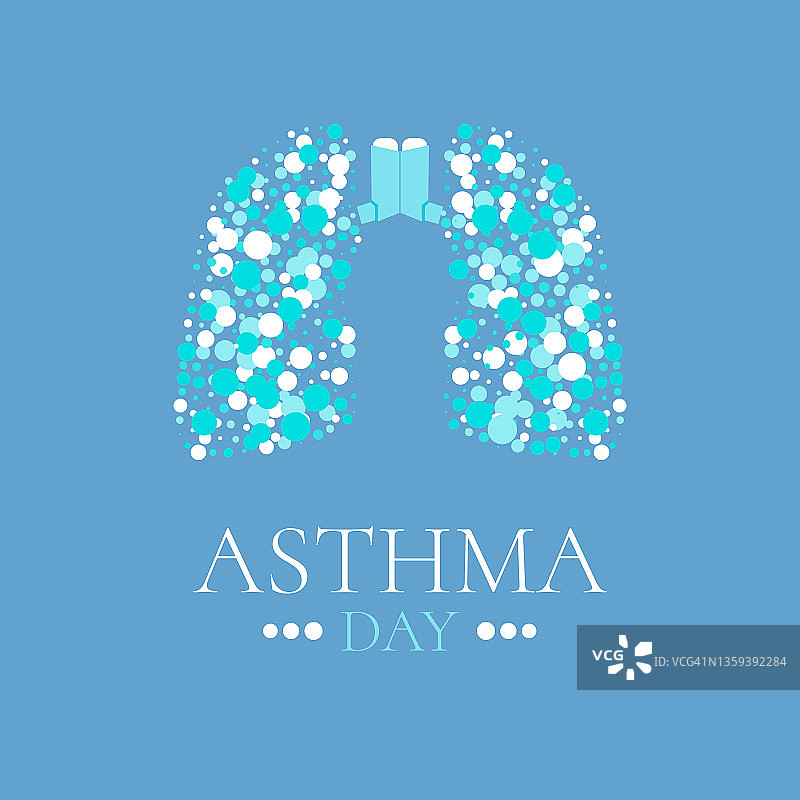 哮喘意识概念插图图片素材