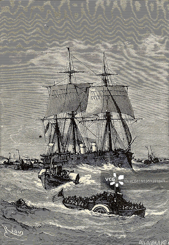 《海底两万里》插画图片素材