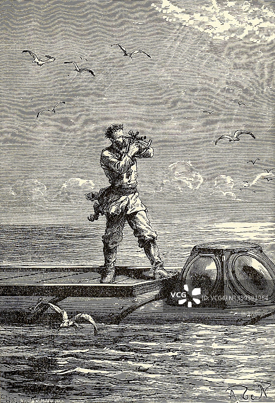 《海底两万里》插画图片素材