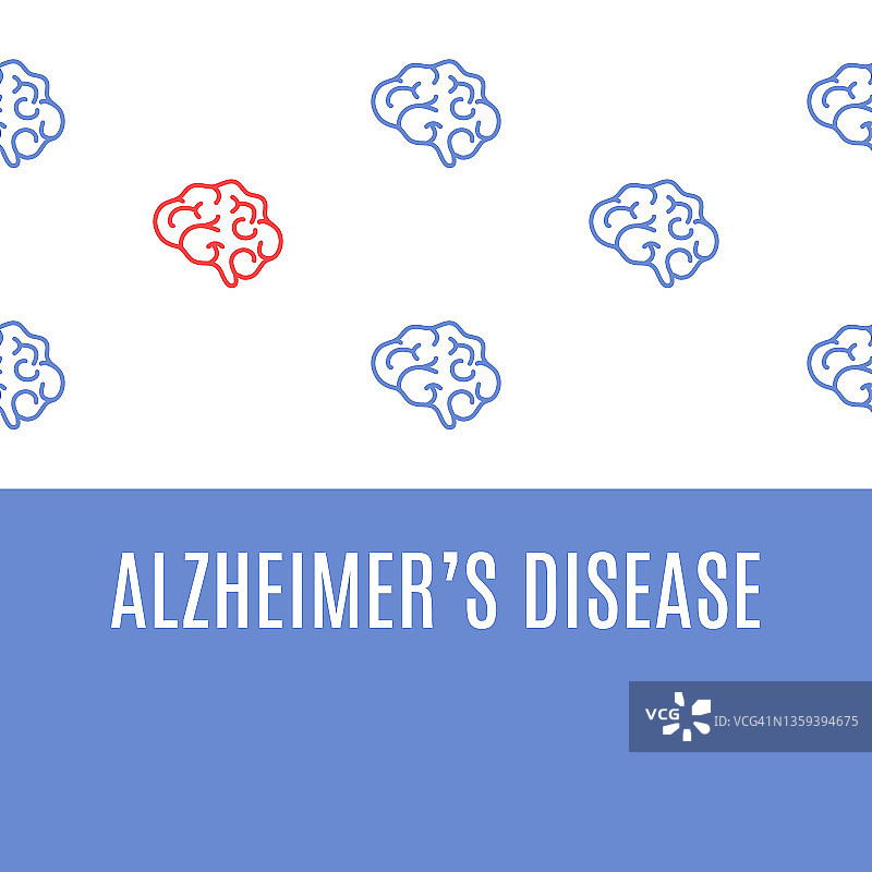 阿尔茨海默病概念图图片素材