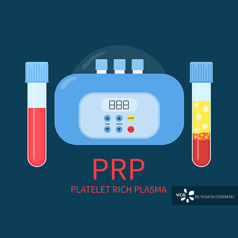 PRP实验室设备套装插画图片素材