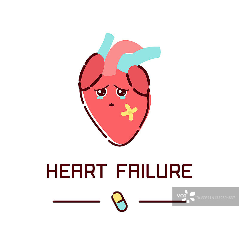 心力衰竭概念图图片素材