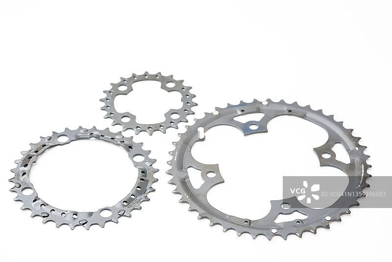 山地运动自行车的齿轮、链轮和链条图片素材