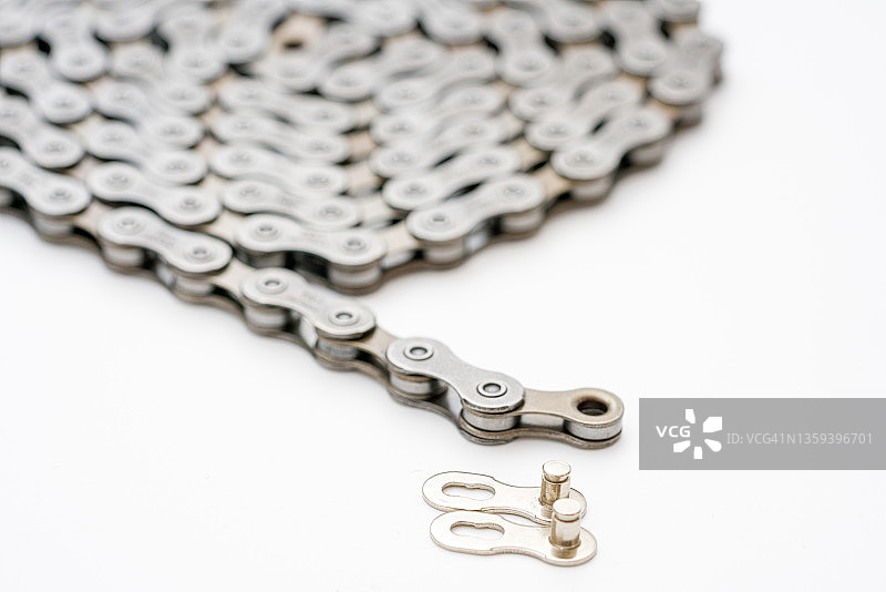 山地运动自行车的齿轮、链轮和链条图片素材