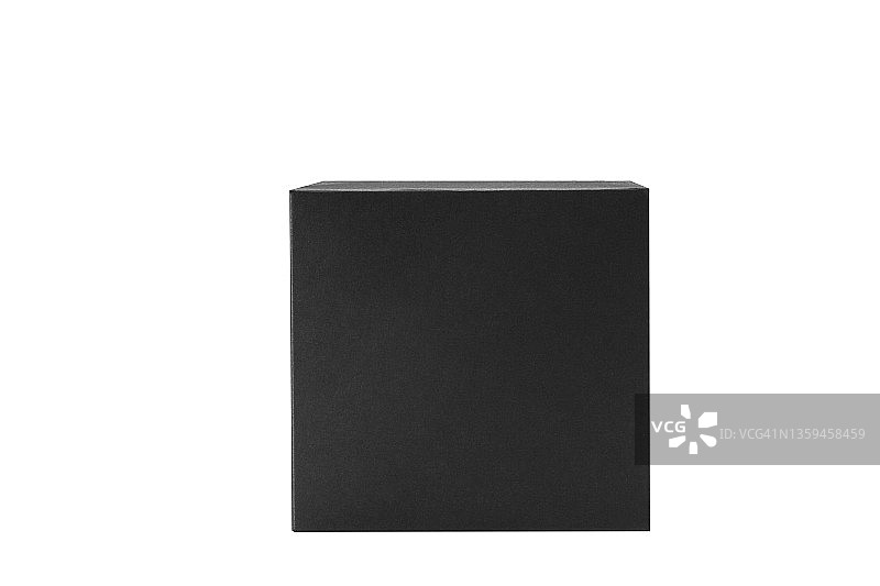 白色背景上的纸箱模型立方体摄影棚拍摄图片素材