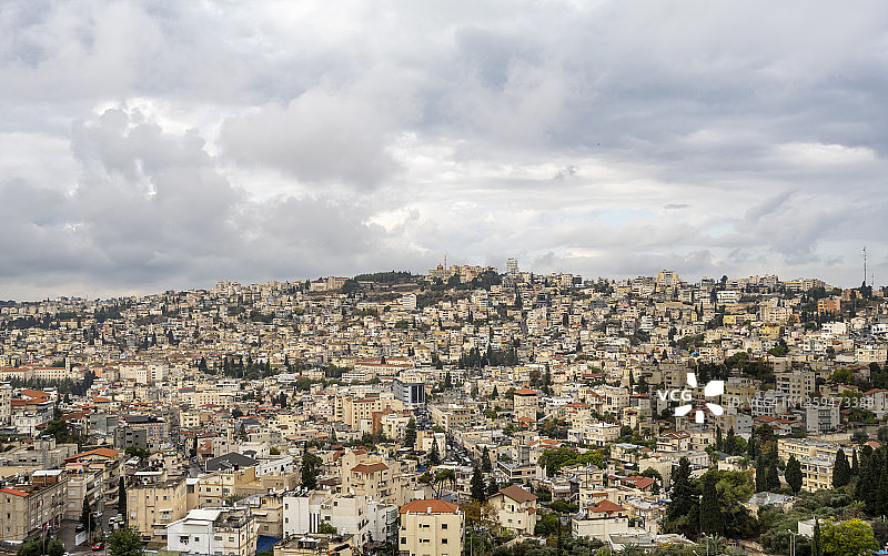 以色列北部加利利拿撒勒市城市风光图片素材