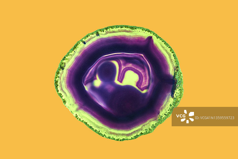 奢华原玛瑙晶体表面纹理背景，天然图案矿石特写抽象设计元素图片素材