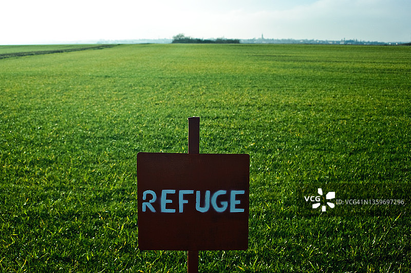 指示野生动物保护区的标志图片素材