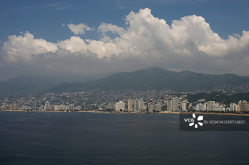 墨西哥阿卡普尔科市及海湾风光图片素材
