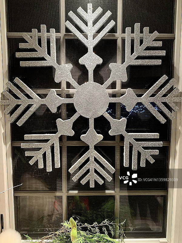 大型雪花装饰品图片素材