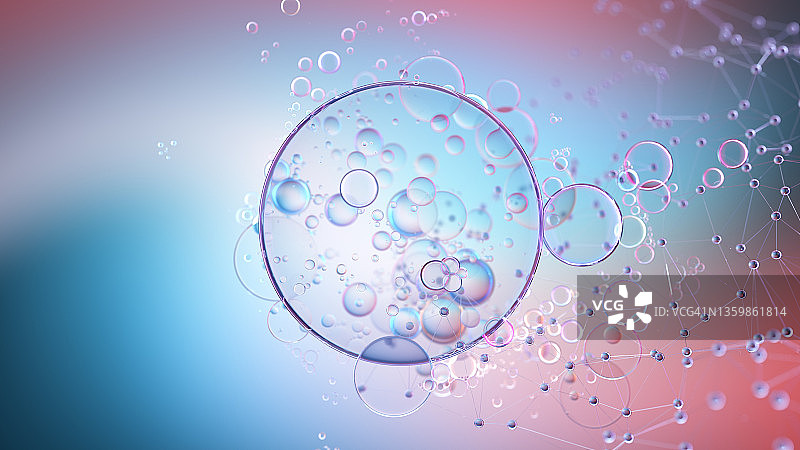 医学创新抽象分子结构图片素材