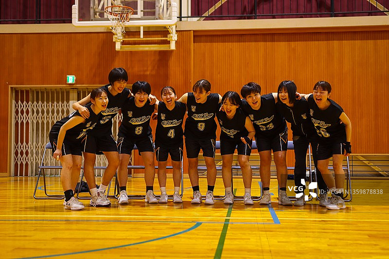 亚洲女子运动队肖像图片素材