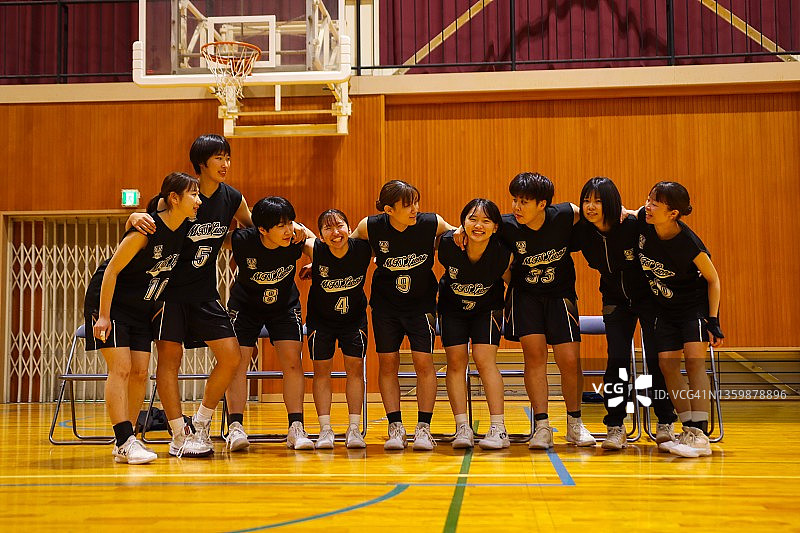 亚洲女子运动队肖像图片素材