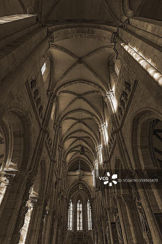 圣塞巴德大教堂中殿拱顶图片素材