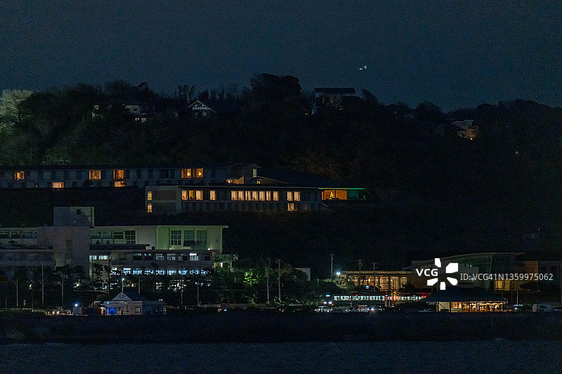 日本神奈川海边住宅区图片素材