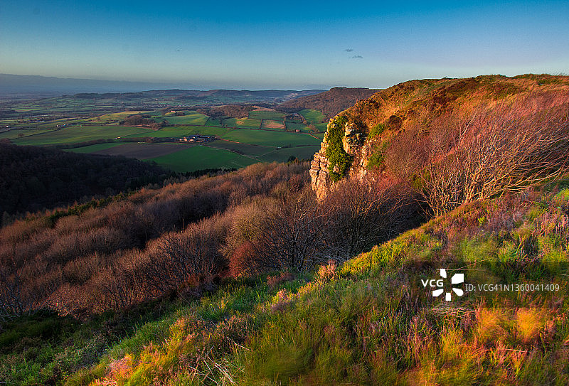 萨顿岸边的日落图片素材