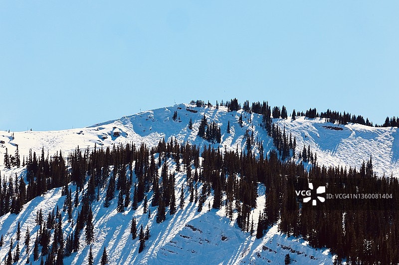 冬季山顶风光图片素材