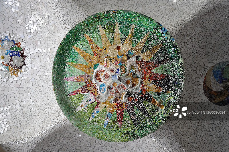 奎尔公园天花板马赛克图片素材