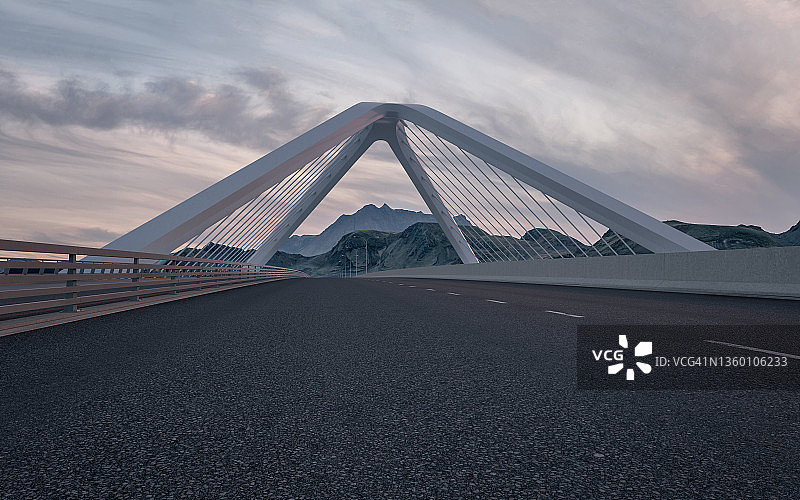 仰视桥梁图片素材