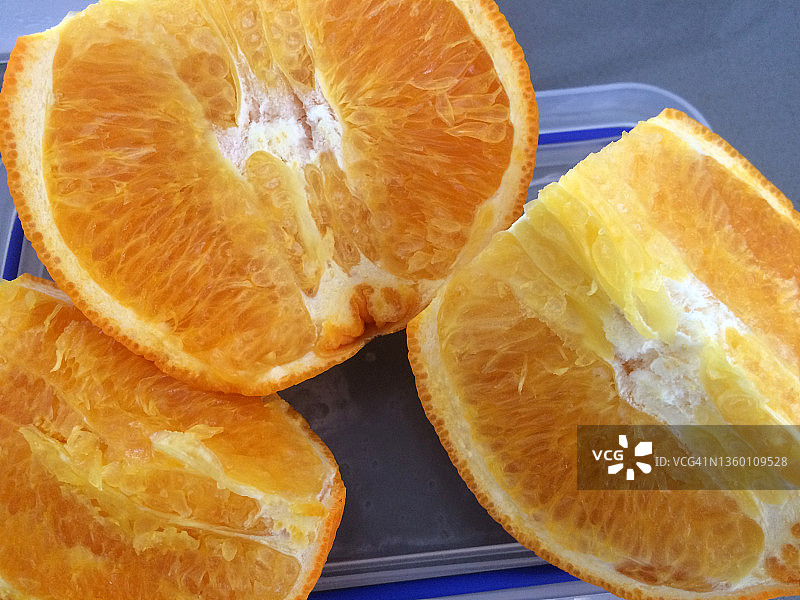 新鲜橙子切片图片素材
