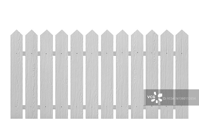 白色背景上的隔离围栏图片素材