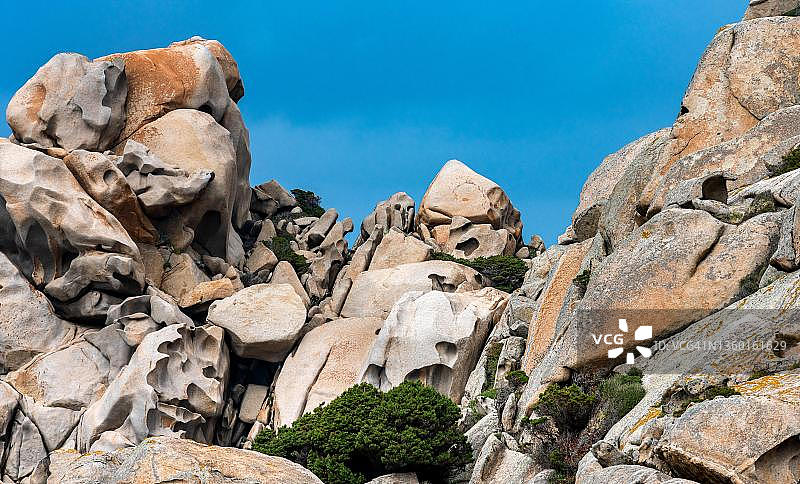 意大利撒丁岛卡波特斯塔的岩石图片素材