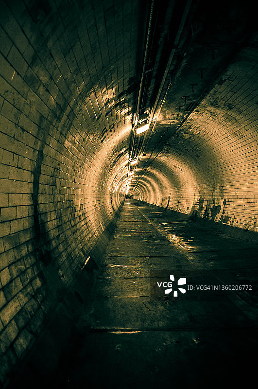 格林威治步行隧道图片素材