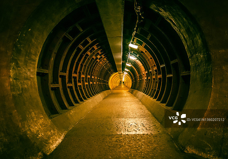 格林威治步行隧道图片素材