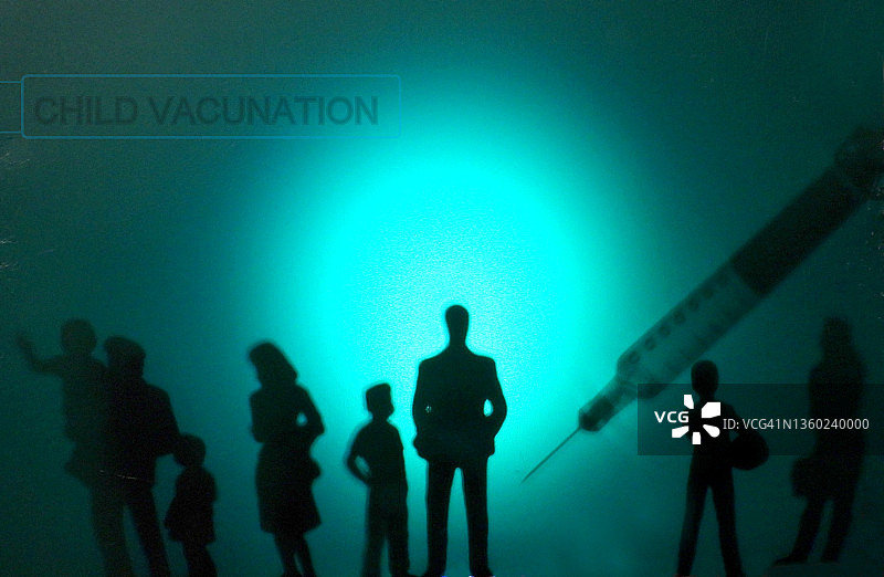 儿童疫苗接种图片素材