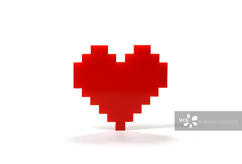 像素风8比特爱心游戏情人节元素图片素材