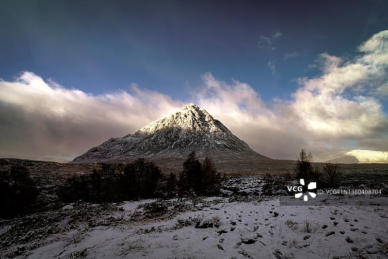 冬季的苏格兰格伦埃蒂夫图片素材