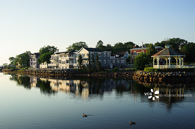 加拿大新斯科舍省马洪湾黎明图片素材