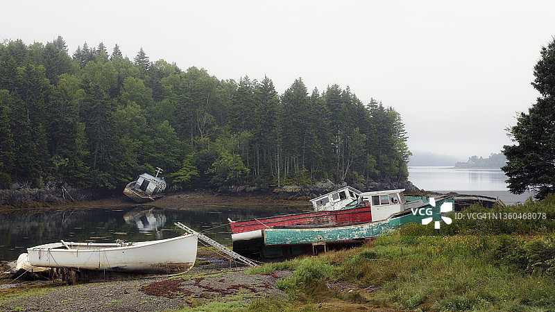 坎波贝洛岛船舶墓地图片素材