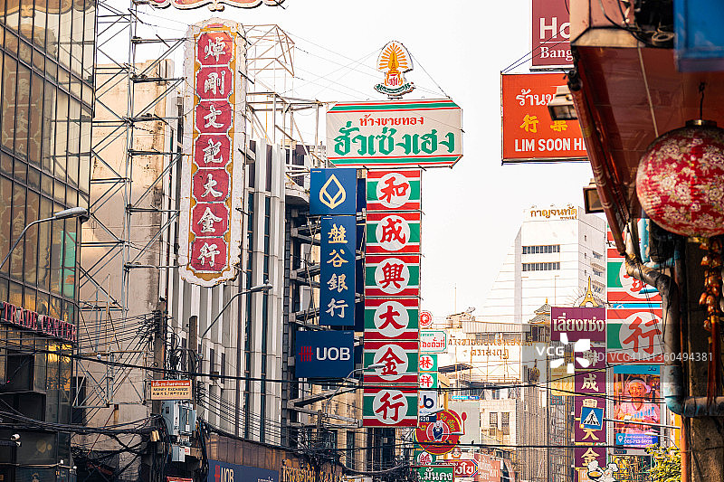 曼谷耀华力路唐人街图片素材
