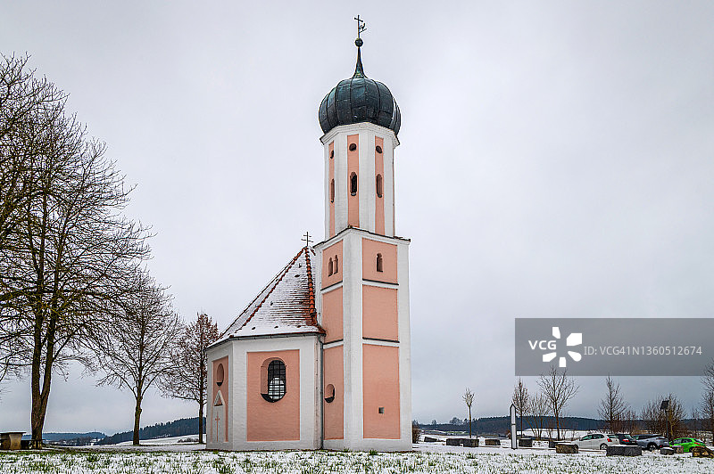 德国巴伐利亚的圣萨尔瓦托小教堂图片素材