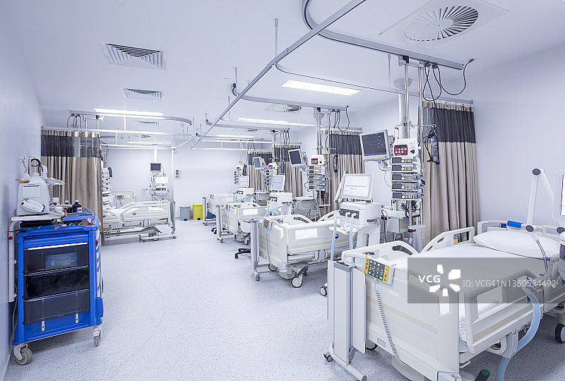 空荡的重症监护室图片素材