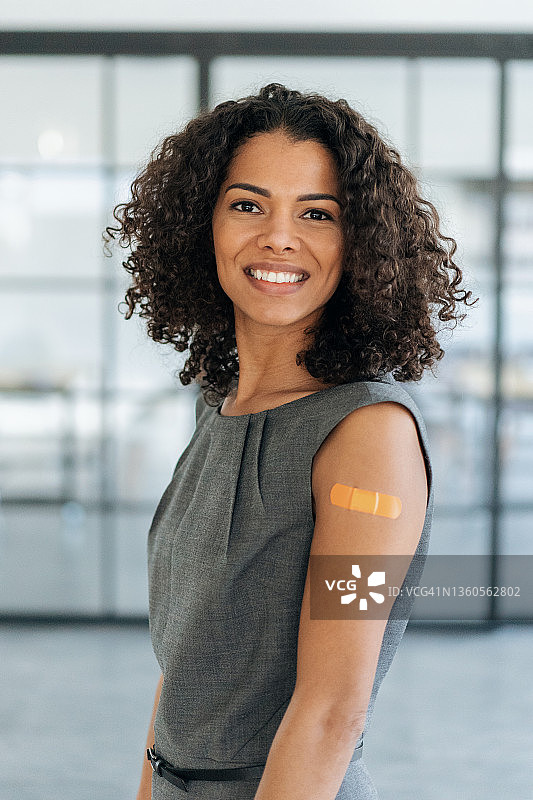 已接种新冠疫苗图片素材