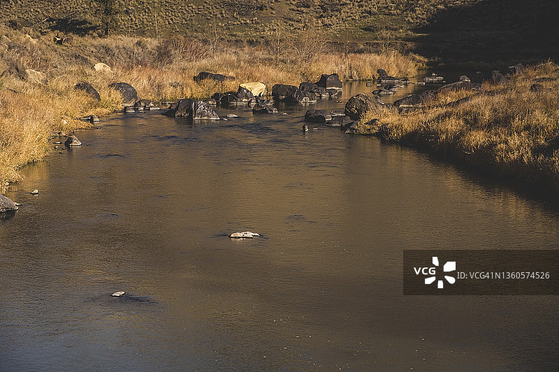 史密斯岩州立公园的弯曲河图片素材