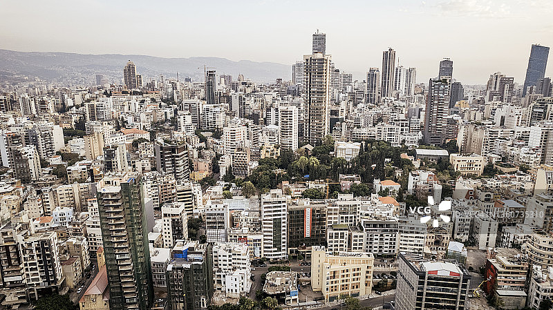 城市天际线航拍图片素材