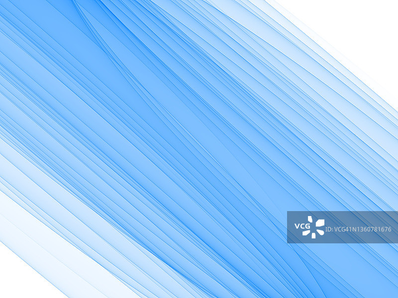 白色背景上的抽象蓝色模糊漩涡波浪柔和线条图片素材