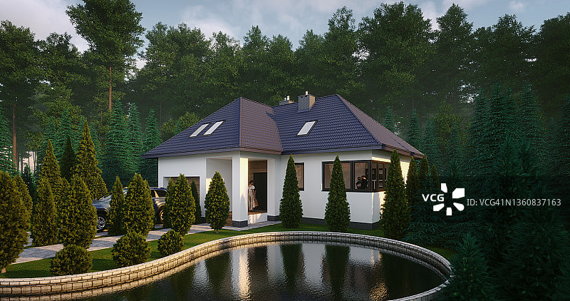 小型家庭住宅图片素材