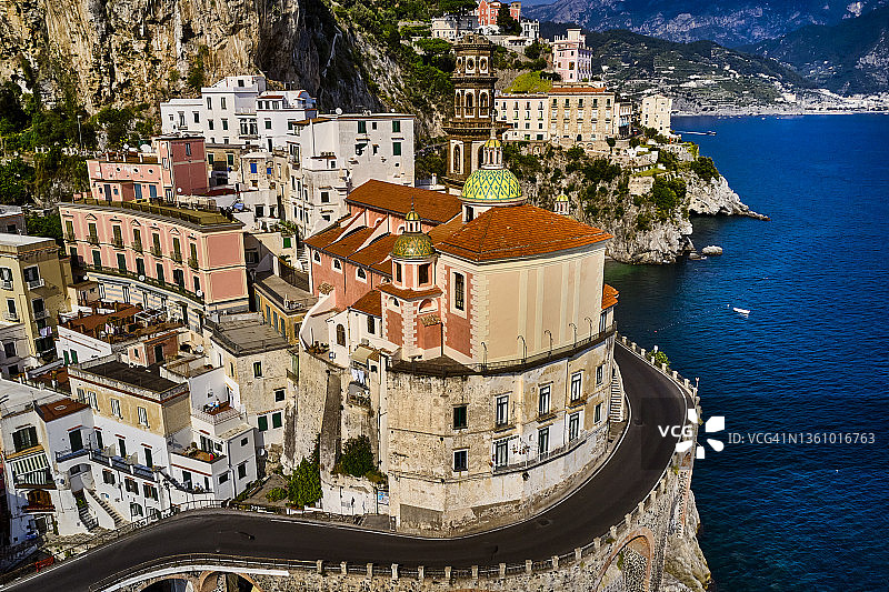 意大利阿马尔菲海岸的阿特拉尼图片素材
