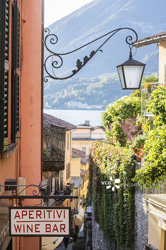 意大利贝拉焦镇塞贝罗尼老街图片素材